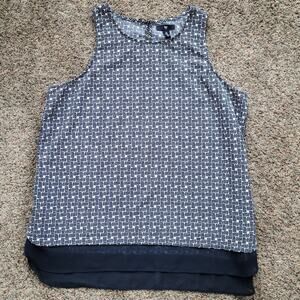 Gap Navy Blue Print Tank Top